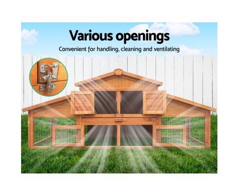 2 Storey Wooden Hutch Coop-1