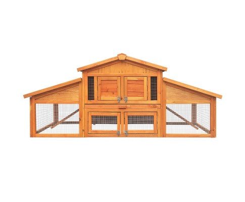 2 Storey Wooden Hutch Coop-0