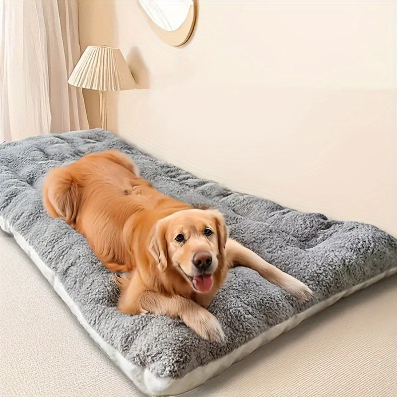 Extra-Large Plush Dog Sofa Bed with Non-Slip Base-1