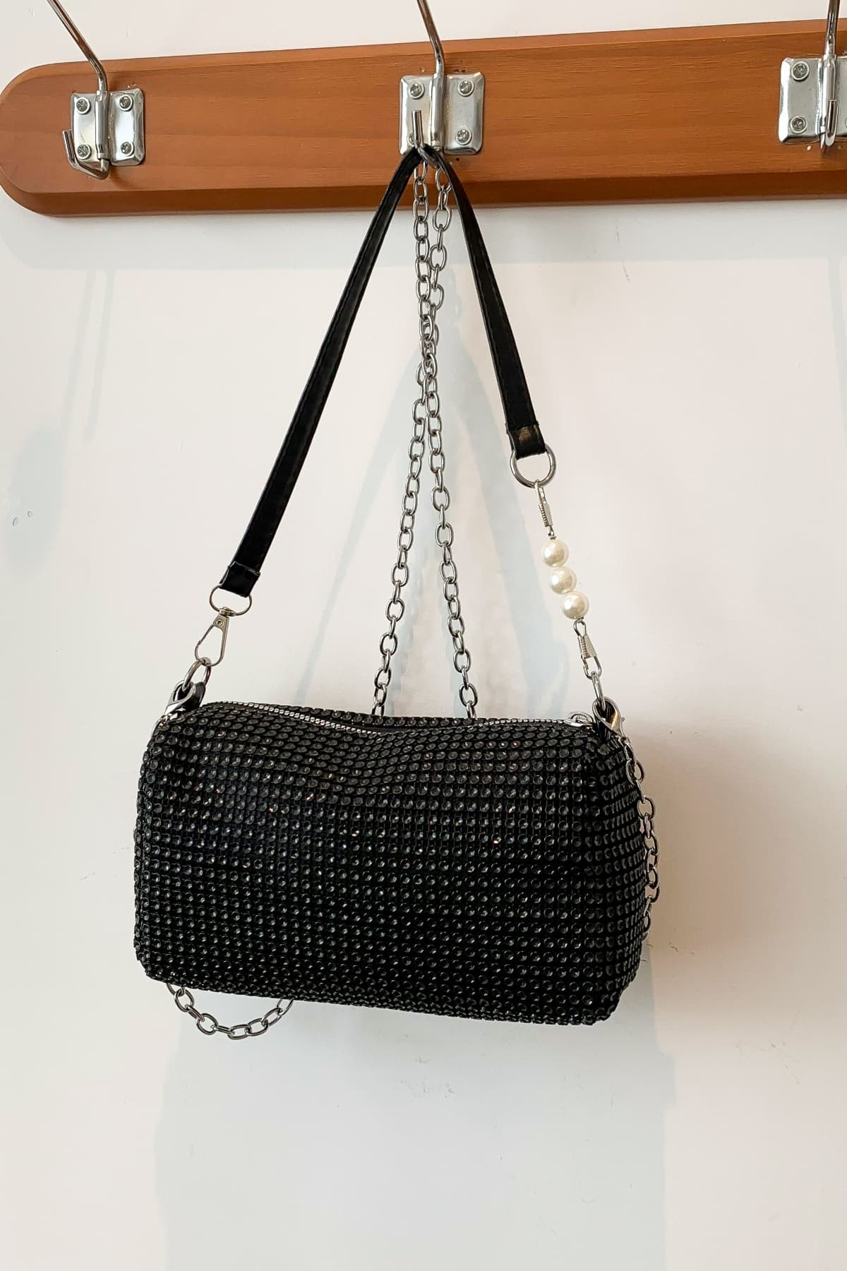 Openwork Crossbody Bag with Removable Strap