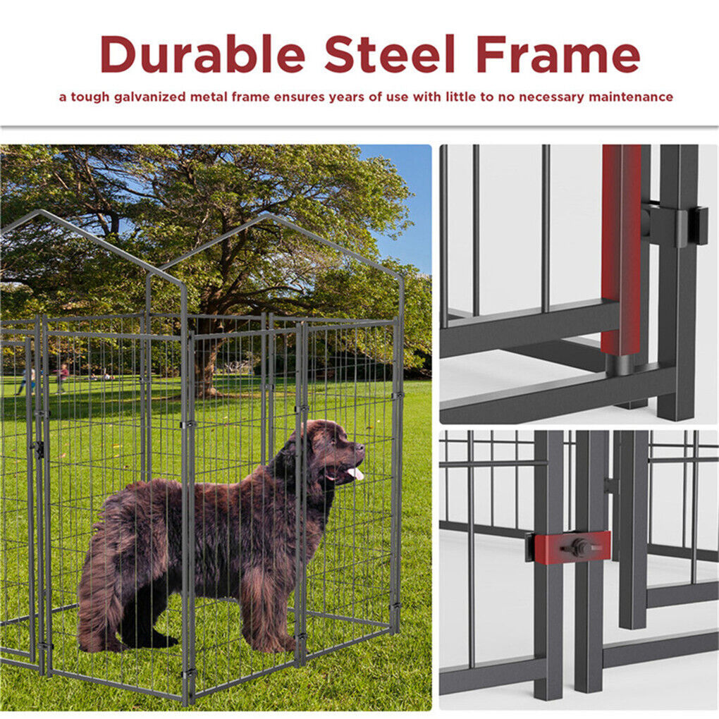 Large Outdoor Dog Kennel 250x120x165cm Pet Cage with Roof