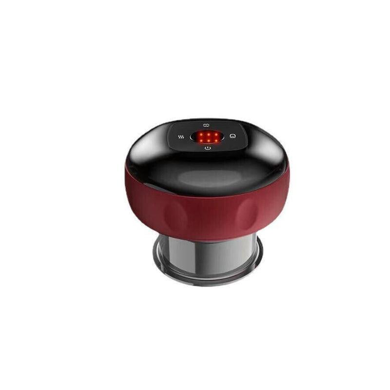Electric Intelligent Vacuum Cupping Therapy Red Light Heating Body Slimming - Red