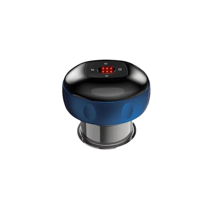 Electric Intelligent Vacuum Cupping Therapy Red Light Heating Body Slimming - Black