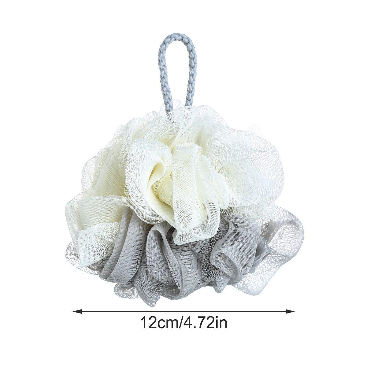 Bath Ball Mermaid Loofah Sponge Bath Puff Soft Ball Body Exfoliate Wash Shower - Apricot