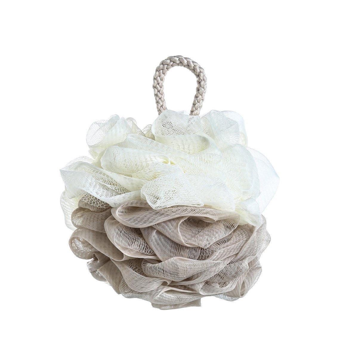 Bath Ball Mermaid Loofah Sponge Bath Puff Soft Ball Body Exfoliate Wash Shower - Apricot