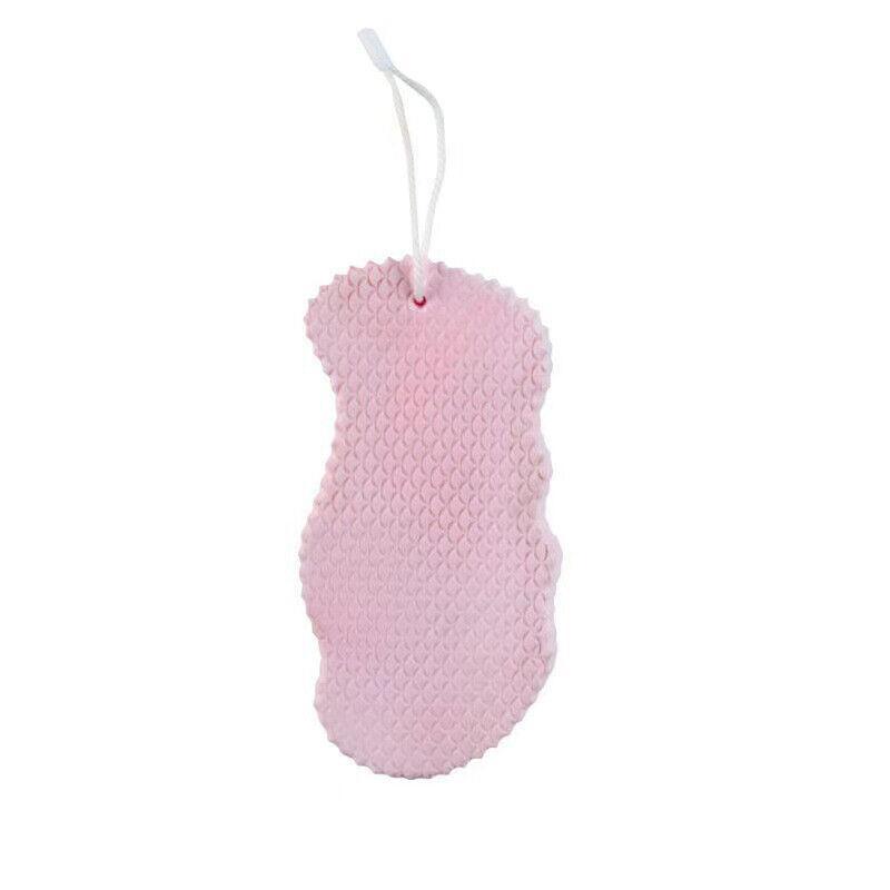 Exfoliating Shower Body Sponge Ultra Soft Bath Scrubber for Gentle Daily Use - Pink
