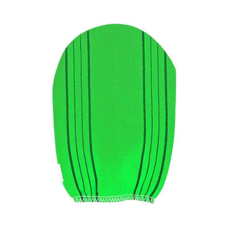 Fiber Cleaner Bath Glove Exfoliating Towel Body Rub Shower Scrub Glove Washcloth - Blue