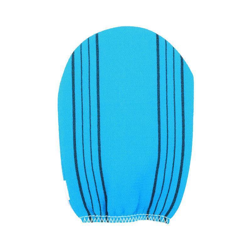 Fiber Cleaner Bath Glove Exfoliating Towel Body Rub Shower Scrub Glove Washcloth - Rose Red