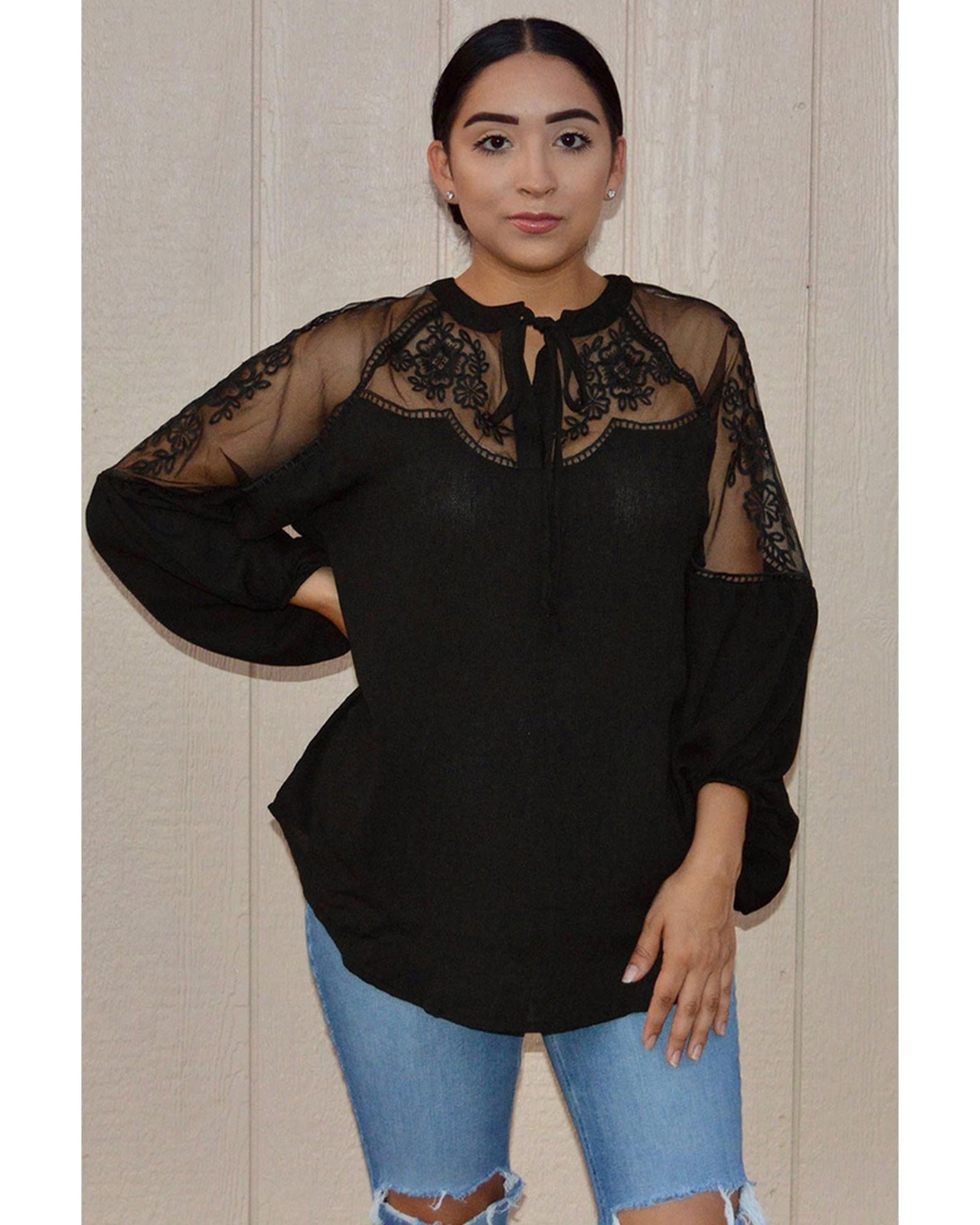 Azura Exchange Lace Blouse - M