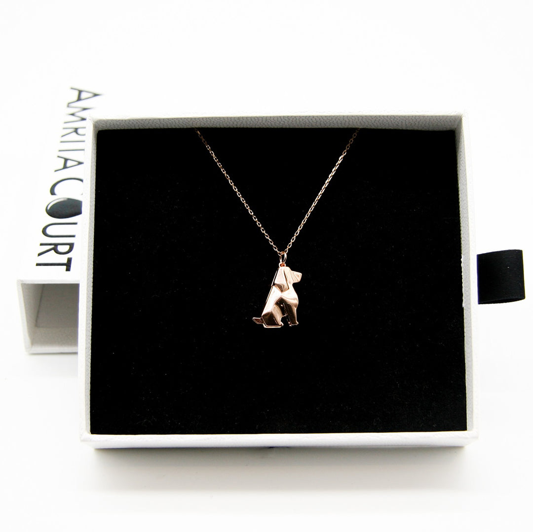 Gift Box - Dog Rose Gold Aroma Necklace + Purify Oil Blend