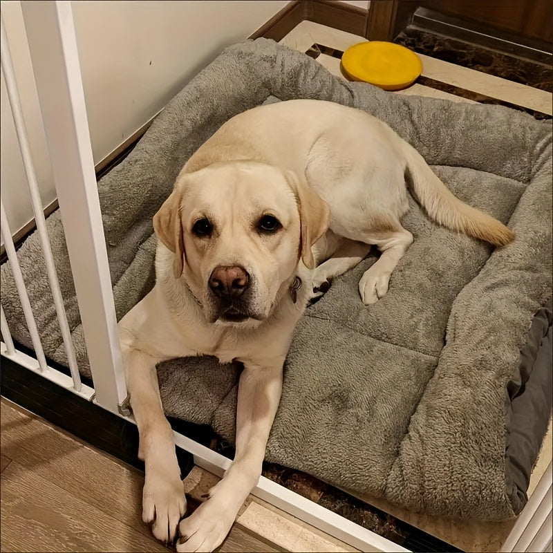 Extra-Large Plush Dog Sofa Bed with Non-Slip Base-2
