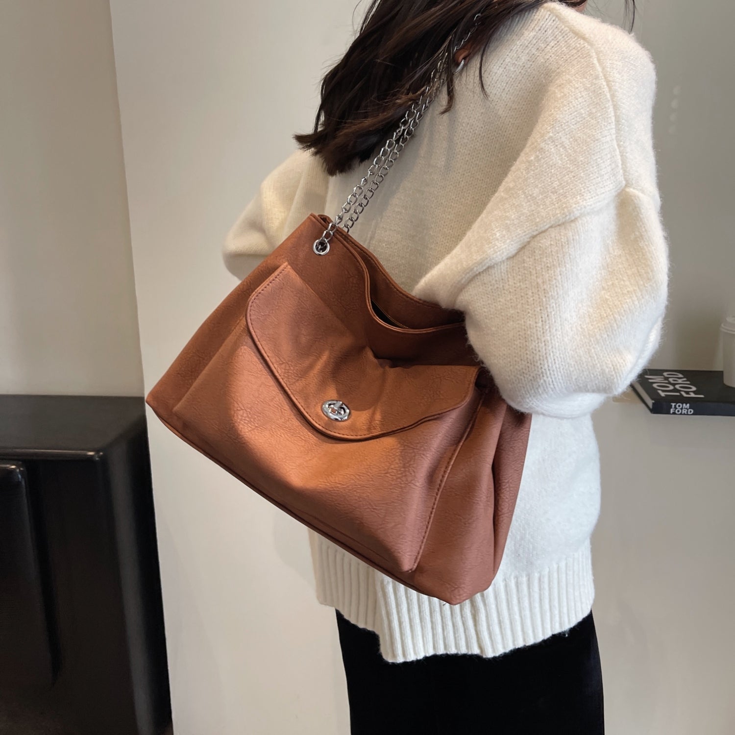 PU Leather Shoulder Bag